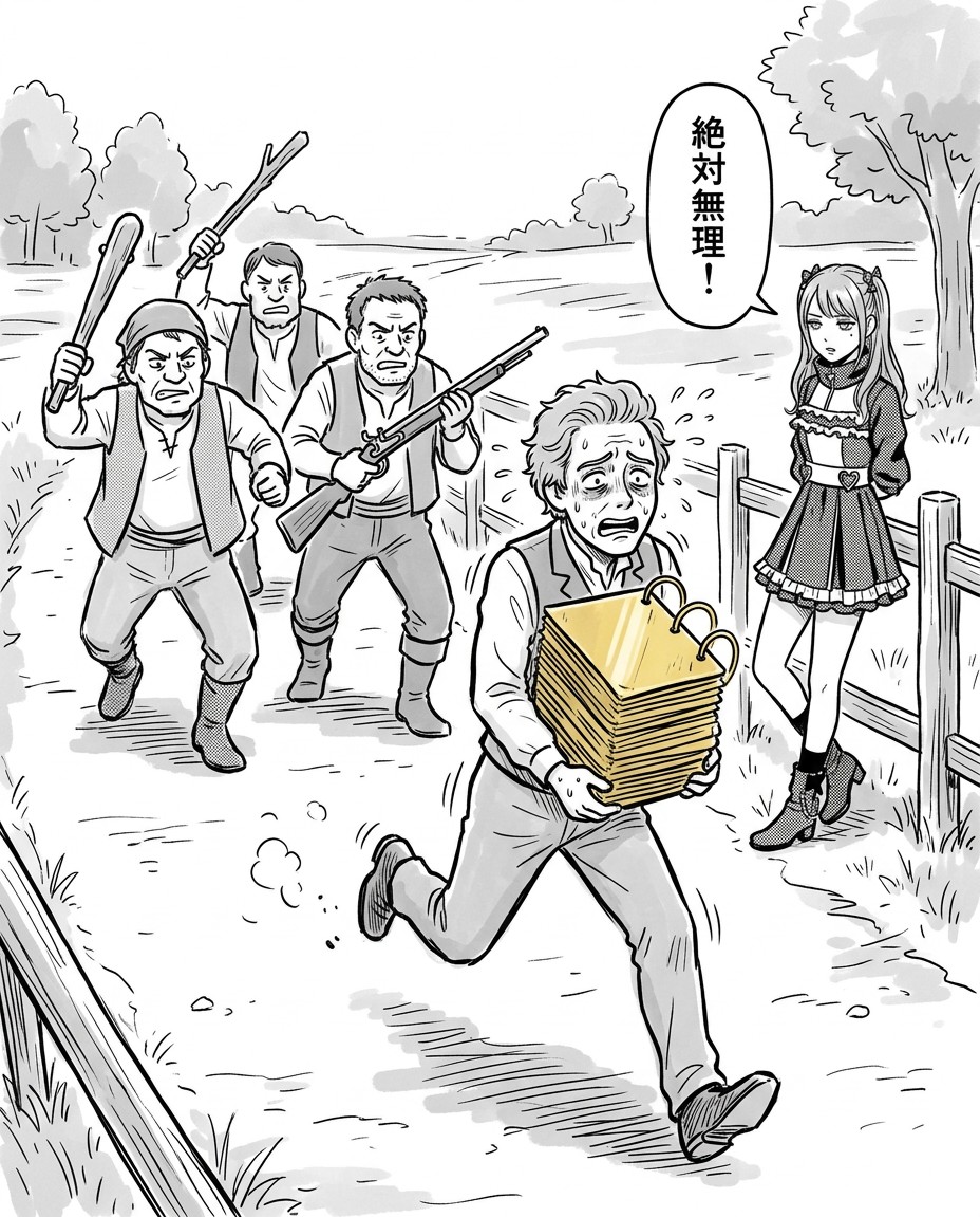金版を持って逃げるジョセフ・スミス